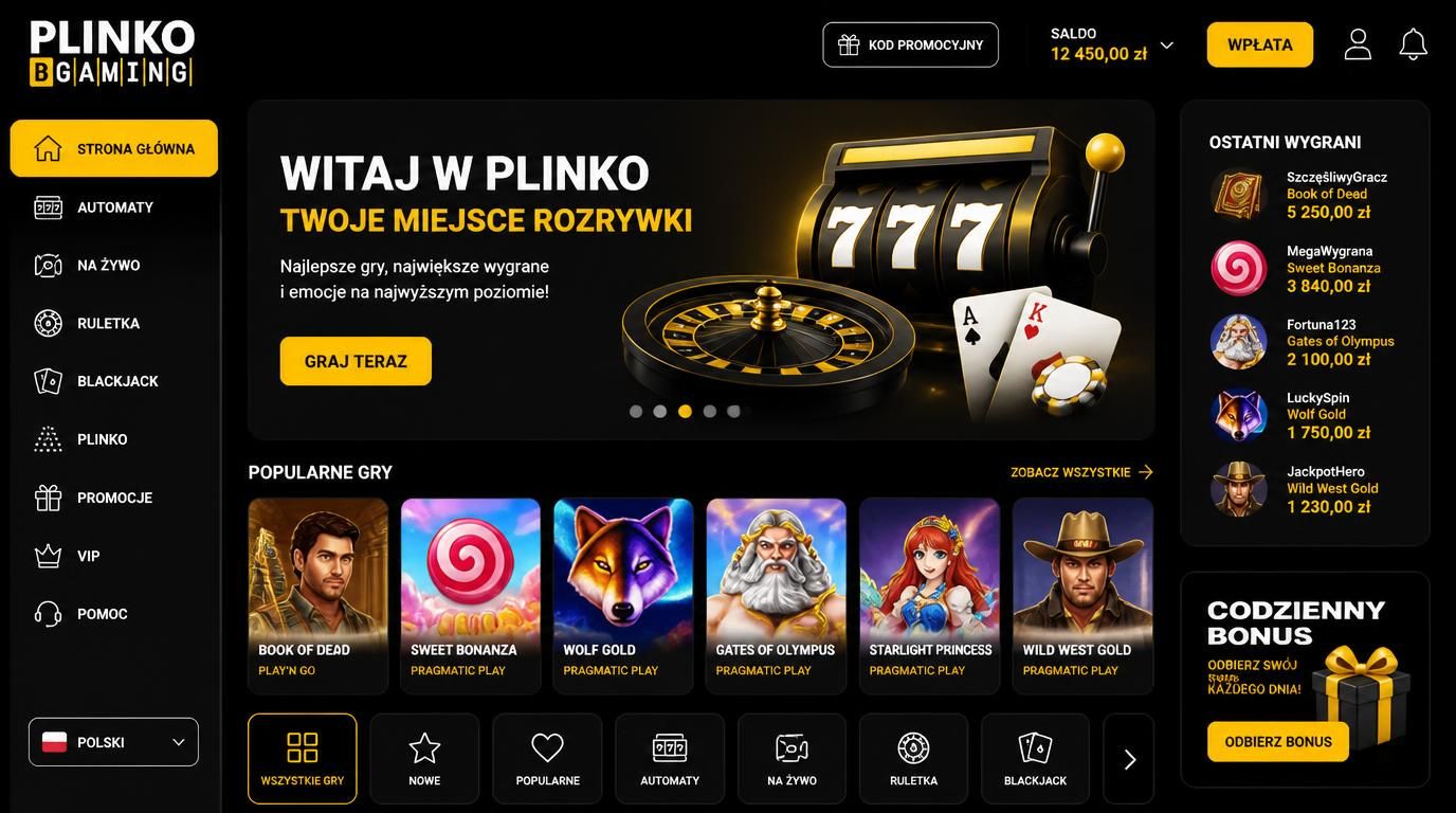 urządzenia mobilne z Androidem oraz iOS, interfejs dotykowy, płynność animacji, logo Plinko Game, ekran startowy aplikacji kasynowej